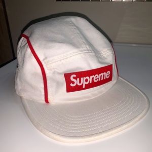 Supreme Piping Camp Hat White Box Logo